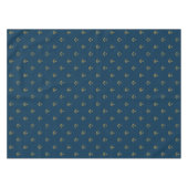 Navy Gold Anchor Pattern Tafelkleed (Voorkant (Horizontaal))