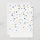 Navy & Gold-ballonnen | Tweeëntwintigste verjaarda Kaart (Achterkant)