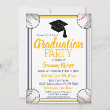 Navy & Gold Baseball Graduy Party