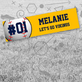 Navy Gold Baseball Team Bumpersticker