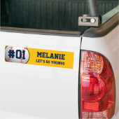 Navy Gold Baseball Team Bumpersticker (Op Truck)
