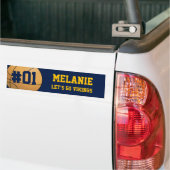 Navy Gold Basketball Team Bumpersticker (Op Truck)