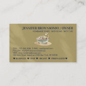 Navy Gold Bath Tub Bubbles Soy Wax Soap Visitekaartje (Achterkant)