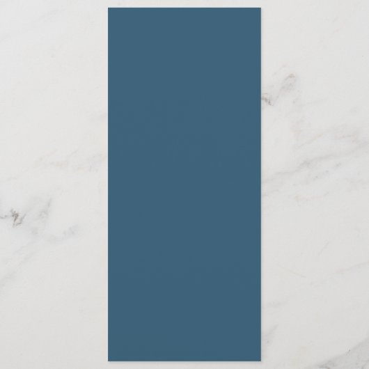 Navy Gold bruiloft Programmakaart (Achterkant)