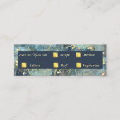 Navy & Gold Bruiloft RSVP Kaart Contactkaartje (Voorkant)