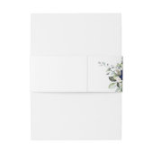 Navy Gold Champagne Ivoor Geometrisch groen Uitnodigingen Wikkel (Achterkant Voorbeeld)