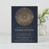 NAVY GOLD CLASSIC  MANDALA GRAND OPENING KAART (Staand voorkant)
