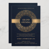 NAVY GOLD  CLASSIC MANDALA GRAND OPENING KAART (Voorkant / Achterkant)