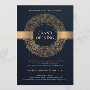 NAVY GOLD  CLASSIC MANDALA GRAND OPENING KAART