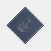 Navy Gold Elegant Nurse Pinning Ceremony Servet (Hoek)
