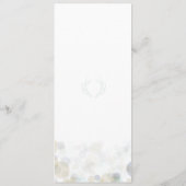 Navy, Gold en Mint Wedding Program 4 x 9,25 inch Programmakaart (Achterkant)