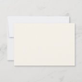 Navy Gold Floral Afstuderen RSVP Kaartje (Achterkant)
