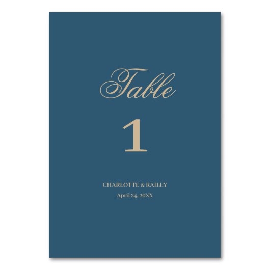 Navy Gold Floral Boho bruiloft Kaart (Achterkant)