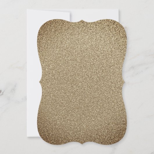 Navy Gold Floral Confetti 80ste verjaardagsfeest Kaart (Achterkant)