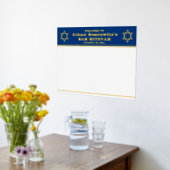 Navy, Gold FOIL Bar Mitzvah Sign-In Poster (Laag (Keuken))