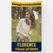 Navy Gold Gefeliciteerd Afstuderen