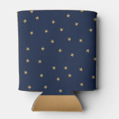 Navy Gold Happy Birthday Blikjeskoeler (Achterkant)