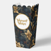 Navy Gold Holly Medallion Pattern Bedankdoosjes (Achterkant)