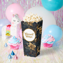 Navy Gold Holly Medallion Pattern Bedankdoosjes