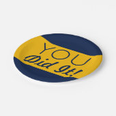 Navy & Gold je deed het Afstuderen Papieren Bordje (Gekanteld)