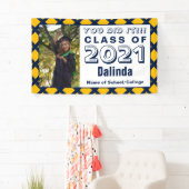 Navy & Gold je deed het Afstuderen Spandoek (Insitu)