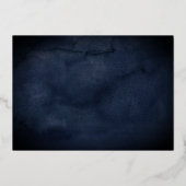  Navy Gold Key Housewarming Party Folie Uitnodiging (Achterkant)