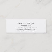 Navy & Gold Lotus Flower Logo Mini Visitekaartje (Achterkant)