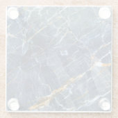 Navy Gold Marble Glass Onderzetter Glazen Onderzetter (Achterkant)