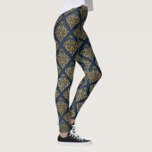 NAVY GOLD Pattern leggings actief slijten (Rechts)