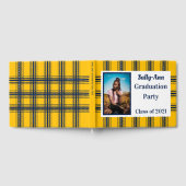 Navy Gold Photo Graduation Party Gastenboek (Volledig)