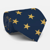 NAVY GOLD STAR MANNEN STROPDAS (Opgerold)