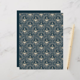 Navy & Gold Star of Wonder Mandala Art Deco Fans