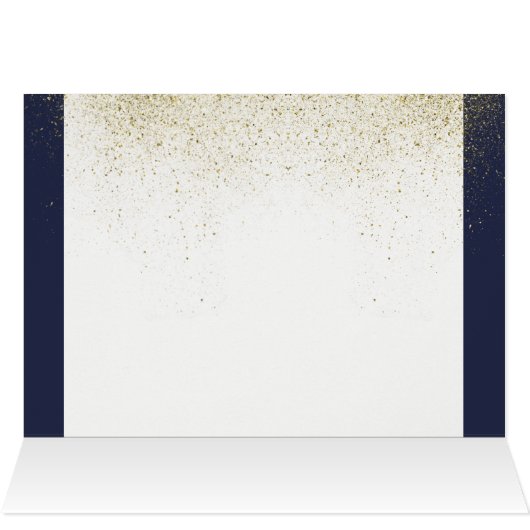 Navy & Gold Stardust, foto bruiloft Hartelijk dank (Binnen Horizontaal (Boven))