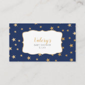 Navy Gold Stars, diaper-kaart Visitekaartje (Achterkant)