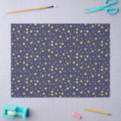 Navy Gold Stippen Chic Tissue Papier (Craft)