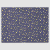 Navy Gold Stippen Chic Tissue Papier (Voorkant)