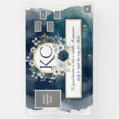 Navy Gold Teacher Appreciation Photo Banner (Verticaal)