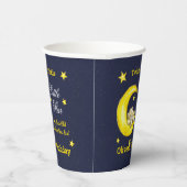 Navy Gold Twinkle Little Star 1e verjaardag Papieren Bekers (Rechts)