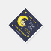 Navy Gold Twinkle Little Star 1e verjaardag Servet (Hoek)