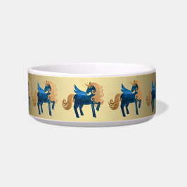 Navy Gold Unicorn Pet Feeding Bowl Voerbakje