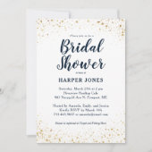 Navy Gold Vrijgezellenfeest Kaart (Voorkant)