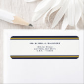 Navy & Gold Wedding Etiket (Insitu)