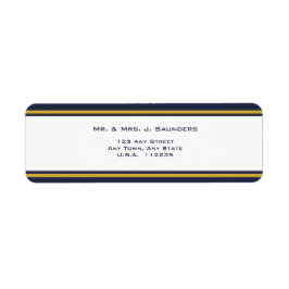 Navy & Gold Wedding Etiket