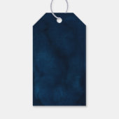 Navy Gold White Champagne Ivory Wedding  Thank you Cadeaulabel (Achterkant)