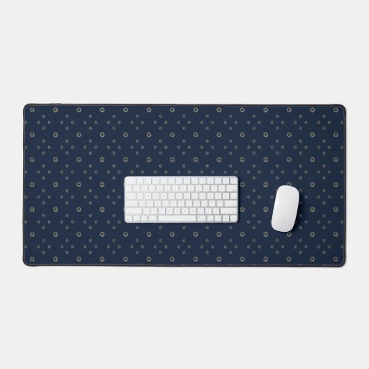 Navy | Golden Zinnia Sun Bureaumat (Keyboard & Muis)
