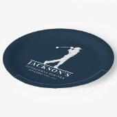 Navy Golf Thema Pensioen Par-t-shirt Papieren Bordje (Gekanteld)