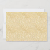 Navy & Goud Boho Bloemstuk Eerste 1e Verjaardagsfe Kaart (Achterkant)