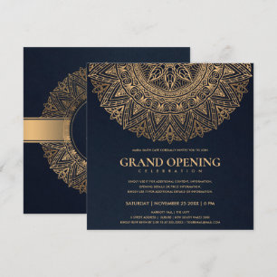 NAVY GOUD KLASIEKE SIERLIJKE MANDALA GRAND OPENING KAART