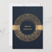 NAVY GOUD KLASSEKE SIERLIJKE MANDALA GRAND OPENING KAART (Achterkant)