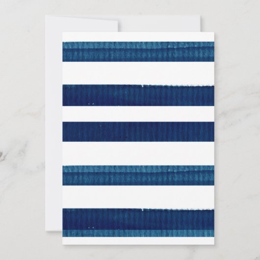 Navy gouden confetti thema feestuitnodiging kaart (Achterkant)